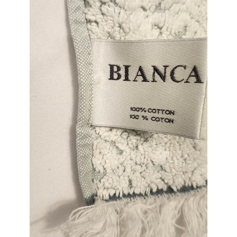 Bianca Sculpted Hand Towel Fringed (1) Made In Portugal‎ 100% Cotton